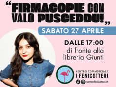 Firmacopie con Valo Pusceddu nel Centro Commerciale I Fenicotteri