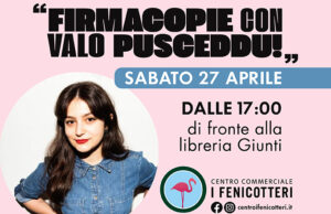 Firmacopie con Valo Pusceddu nel Centro Commerciale I Fenicotteri