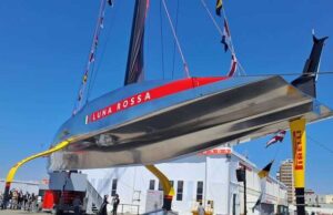 Luna Rossa, festa a Cagliari per il varo della nuova “freccia d’argento”