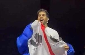 Mahmood, a Londra con i quattro mori: “Quanti sardi siamo?” | Video