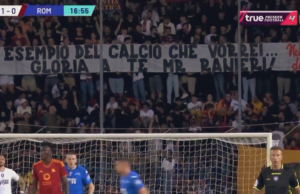“Gloria a te Mr.Ranieri”: omaggio dei tifosi della Roma