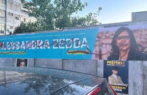 Comunali a Cagliari, vandalizzati i manifesti di Alessandra Zedda