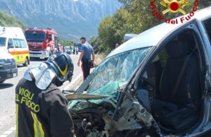 Scontro frontale tra Oliena e Dorgali: quattro persone ferite