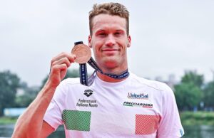 Europei di nuoto, medaglia di bronzo storica per il cagliaritano Marcello Guidi
