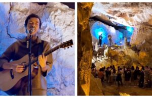 Diodato incanta il pubblico di Alghero, nelle Grotte di Nettuno