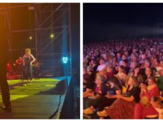 Fiorella Mannoia a Tharros: “Che bello essere qui in Sardegna”