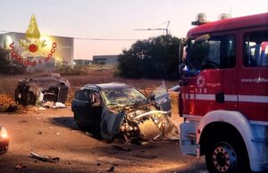 Tremendo scontro frontale a Quartu: gravissimo un giovane