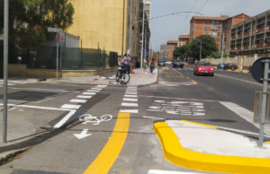 Cagliari, riqualificate le piste ciclabili in via Is Mirrionis