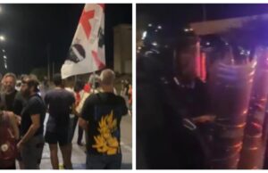 Arrivano le pale al porto di Oristano: scontri tra polizia e manifestanti