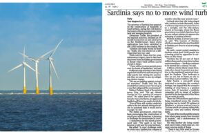 Speculazione energetica: il caso Sardegna finisce sul Times