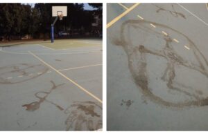 Decimomannu: svastica nel campo da basket, prima del torneo