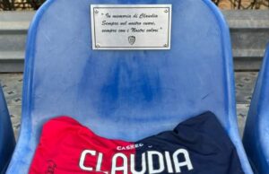 Cagliari, una targa alla Unipol Domus per ricordare la tifosa Claudia Salis