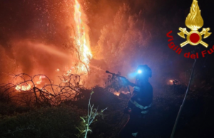 Calangianus, lunga notte di bonifica per i vigili del fuoco