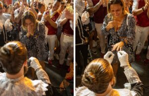 Sara dice sì a Davide: la proposta alla Faradda dei Candelieri proposta faradda candelieri