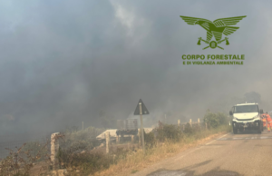 Sardegna avvolta dalle fiamme: 17 incendi, bloccata la 131 dcn