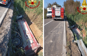 Sorso, camion sfonda il guardrail: conducente finisce all’ospedale