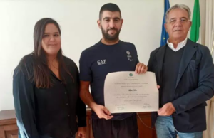 Paralimpiadi, il Comune di Olbia omaggia il tennista Luca Arca