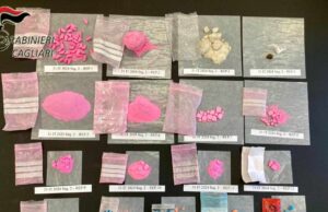 La “cocaina rosa” arriva in Sardegna: spacciatore 28enne arrestato a Cagliari