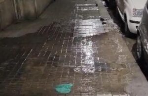 Cagliari, segnalazioni inutili: incessante spreco d’acqua in via Guido Reni | Video cagliari guasto idrico