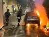 Olbia, doppio incendio in contemporanea: a fuoco due auto