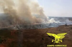 Vasto incendio a Sagama: quattro elicotteri e due canadair in azione incendio sagama
