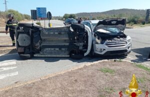 Budoni, brutto impatto tra auto sulla 125: ci sono 4 feriti