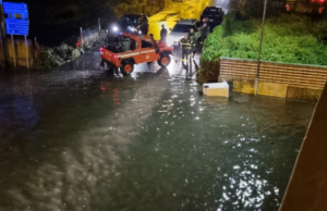 Violento nubifragio a San Gavino: tanta paura e strade allagate