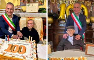 Bosa paese di centenari: è grande festa per tre nonnini
