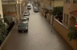 Acquazzone pazzesco a Olbia: strade allagate in tutta la città