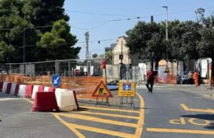Cagliari, tratto di viale Diaz chiuso per lavori della metropolitana
