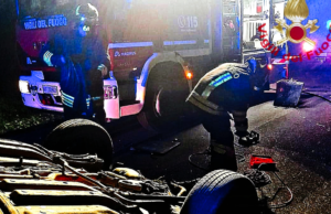 Auto si ribalta alle porte di Suelli: automobilista gravemente ferito