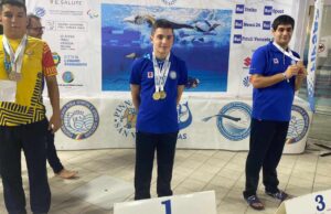 Strepitoso Tommaso Scano, oro mondiale nel nuoto pinnato paralimpico