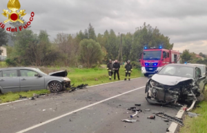 Terribile frontale a Nuxis: ferito gravemente un militare