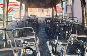 Santa Maria Coghinas: scuolabus polverizzato dalle fiamme