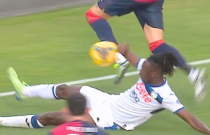Cagliari-Atalanta, arriva la conferma: era rigore per i rossoblù