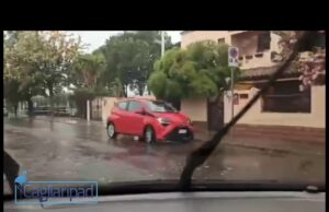 Maltempo, tuoni e lampi vicino a Cagliari