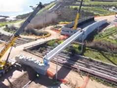 Statale 195, posizionate le travi del ponte di attraversamento a Capoterra