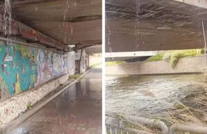 Cagliari, piove sotto ponte via Mercalli: Abbanoa prepara intervento