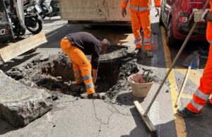 Cagliari, completata la riparazione idrica in via Flavio Gioia