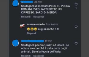 Sassaresemedio scherza su Rizzi, ma nei commenti scattano gli insulti ai sardi