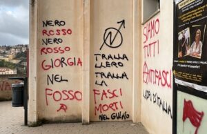 Ozieri, scritte contro Giorgia Meloni: “Centrosinistra alimenta l’odio”