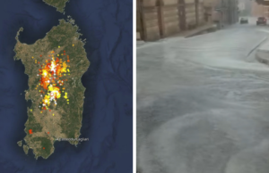 Pioggia e temporali in Sardegna: grande attenzione nelle zone interne