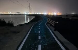 Macchiareddu, riapre la strada Conti Vecchi con la pista ciclabile illuminata