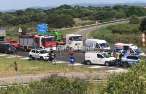 Paulilatino, maxi incidente sulla 131: tre feriti, uno è molto grave