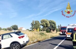 San Giovanni Suergiu, duro scontro frontale: un ferito in codice rosso