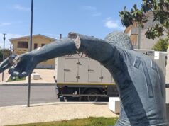 Mandas, gesto riprovevole: danneggiata la statua di Gigi Riva