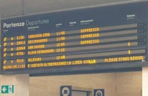 Sciopero dei treni in Sardegna, disagi per l’80% delle corse cancellate