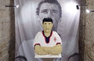 Gigi Riva, omaggio in mattoncini Lego a 60 anni dal debutto in Nazionale