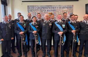 Cagliari, consegnati i gradi a quattro ufficiali dei Carabinieri
