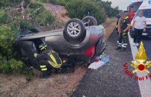 Alghero, incidente con ribaltamento: 5 feriti, tra cui un minore
